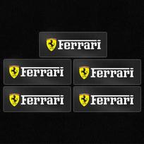 3D Metaliniai Automobilio Emblemos Lipdukai Kūrybiškas Logotipo Ženklelis Vandeniui Atsparus Dekoratyvinis Lipdukas Ferrari Roma 488 Portofino F8 Roma Spider SF90