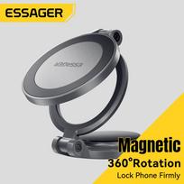 Essager Mini Magnetic Phone Holder - Strong MagSafe Dashboard Mount, Universal Sticky Desktop Wall Stand for iPhone 17 16 15 14 Pro Max & All Phones pilka
