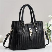 Krepšiai per petį moterims Rankinės ir kuprinės Didelės rankinės ant peties Crossbody rankinės ir kuprinės Moteriška PU odos didelė rankinė su viršutine rankena Petinė rankinė One Size juoda