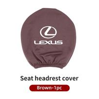 Car Interior Seat Headrest Cover Anti-fouling Neck Pillow Protector Pad For Lexus CT ES GS NX IS250 CT200h IS300h ES300h RX400h oranžinė