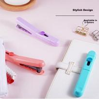 MAX HD-10SK Imported Low-Effort Folding Stapler, Student Office Portable Collapsible Small Stapler, Compatible with No.10 Staples, Purple
