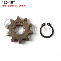 420#20MM 10 11 12 13 14 15 16 17 18 19T Toothed Sprocket&Fixed Plate Lock for 50-125cc Motorcycle Pit Dirt Bike ATV Go Kart Quad 420-20MM-10T