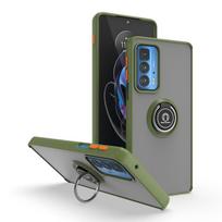 Dėklas Motorola Edge 20 Pro su magnetiniu žiedu, stoveliu, apsaugantis nuo smūgių, šarvuotas, Funda, skirtas Moto Edge 20 Lite Edge20, matinis PC galinis dangtelis Motorola Edge 20 black