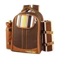 Picnic bag / camping bag included tableware, a set of tourist tableware for 4 persons / a set of picnic tableware. A birthday present for a man ruda