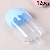 12Pcs Creative Cute Plastic Ice Cream Candy Boxes For Wedding Baby Shower Children Birthday Party Candy Container Sweets Case mėlyna