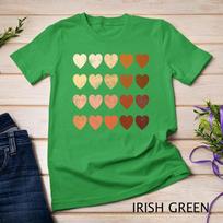 melanin hearts vintage valentines day gift distressed BLM Unisex T-shirt 5 4XL