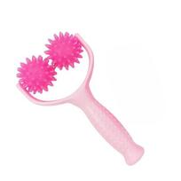 Spiky Muscle Massage Stick Roller for Deep Tissue - Portable Yoga Fitness Massager One Size rožinė