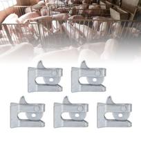5pcs Galvanized Steel Plate Pet Cage Suspended Water Dispenser Durable Gate Latch  Enclosure Door S