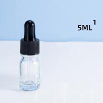 Buteliukai lašintuvu su skalės reagentu, akių lašai, skaidraus stiklo aromaterapinis skysčių pipetės buteliukas Daugkartinio užpildymo buteliukai kelionės 5ml