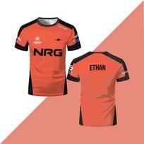 2025 NRG Valorant ESports Club Uniform Player Daily Training T-shirt For Men And Women With Customizable Numbers Short Sleeves XXS