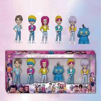 6Pcs Kpop Demon Hunters Action Figure Toy Derpy Tiger Rumi Mira Zoey Sussy Figurine Doll Anime Collection Gift 6pcs Mix B