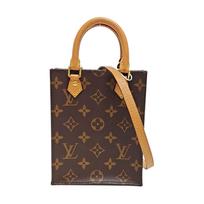 [Pre-Owned] Petit Sac Plat Classic Monogram Music Score Bag Coated Canvas Leather Shoulder Crossbody Tote Mini - Very Good #T7JWDG ONE SIZE