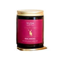 Macarons - świea sojowa zapachowa migdały wanilia piżmo - yush - 180ml
