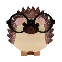 Wooden Desk Top Glasses Display Stand  Bedroom Dresser Glasses Storage hedgehog