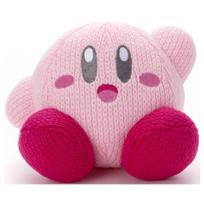 Kirby plush knitted approximately 20cm toy, wide.