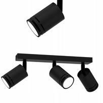 Plafon sufitowy czarny ruchomy led gu10 spot reflektor regulowany punktowy