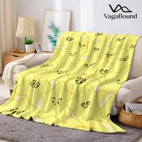 Sunny Star Mood Flannel Blanket Warm Soft Halloween Christmas Couch Warm Cozy Decorative Decor Gift for All Season Size: 75*100cm, Weight: 230 GSM