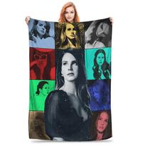 Lana Del Rey God Jesus Blanket Super Soft Fleece Sofa Throw Blanket for Home Bedroom Office Throws Bedspread Quilt Size: 75*100cm, Weight: 230 GSM