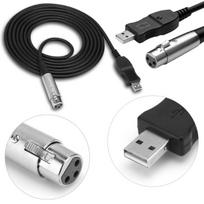 Xlr kabel mikrofonowy interfejs pod usb pc 3m przejściówka audio cannon xlr