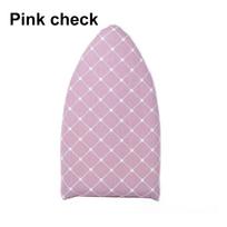 Mini Holder Heat Resistant Glove Pad Ironing Board Iron Table Rack Sleeve Pink check