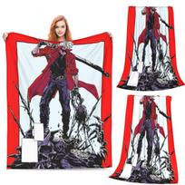 Dante - Devil May Cry Blanket Soft Warm Flannel Throw Blanket Bedding for Bed Living room Picnic Travel Home Couch Size: 75*100cm, Weight: 230 GSM