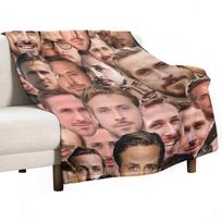 RYAN GOSLING Mesti pledas Kempingo pledas Cosplay anime Svarbiausi dalykai studentų kambariui Minkštas pledas Size: 75*100cm, Weight: 230 GSM