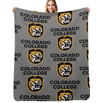 Tigers (Colorado College) Throw Blanket Cozy Light Blanket for Travel Camping Picnic Size: 75*100cm, Weight: 230 GSM