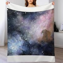 Horsehead Nebula Throw Blanket Spring Fall Cozy Throw Blanket for Couch Size: 75*100cm, Weight: 230 GSM