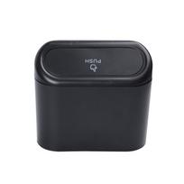 Mini Car Trash Can Hanging Organizer Multi-function Car Hanging Storage Box Waterproof Push Lid Trash Bin Interior juoda