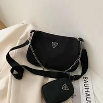 Moteris Moteris 2in1 Sling Bag Trend rankinė Priežastinis rankinės rinkinys Crossbody Krepšiai Pečių rankinės Kelionėms Apsipirkti violetinė