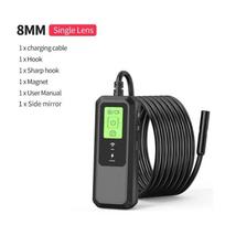 8 mm kamera WiFi pramoninis endoskopas vandeniui atsparus vienos ir dvigubos kameros belaidė inspekcinė kamera reguliuojamas 8 LED skirtas IOS Android 1M 8MM Single Lens