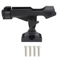 ABS 360 Degrees Rotation Adjustable Fishing Rod Support Bracket Installation Mount for Plastic Boat