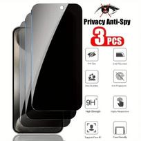 3Pcs Privacy Screen Protector for IPhone 16 12 13 14 15 Pro Max Mini Anti-spy Glass for IPhone 16e 11 XR X XS MAX 7 8 Plus iphone 11 gryna