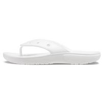 Crocs Classic Flip Comfortable Casual Slippers Unisex Slippers White 207713-100 41-42
