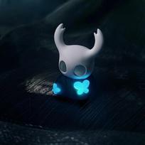 Hollow Knight Hornet Keycap for Mechanical Keyboard Handmade Artisan Resin Key Cap Gaming Accessories for Anime Fans Home Decor mėlyna