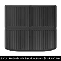 Right-Hand Drive TPE Trunk Mat for 2023-2024 Mitsubishi Outlander Black