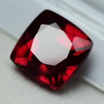 8.40 Ct Natural Ruby Bloody Red Square Cushion CERTIFIED Loose Gemstone 12.4 mm raudona