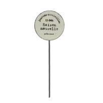 Metal Garden Stake Decoration, Round Pennant Pigeon Mailbox Basket Yard Art, Outdoor Courtyard Pathway Lawn Flower Bed A