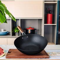 Zhang Xiaoquan Traditional Cast Iron Flat-Bottom Pan