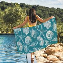 Ocean Design With Palm Leaves & Flowers Towel Quick Drying Beach Towels Are Suitable For Swimming Pools Camping Yoga And The Gym STJ50x100CM
