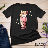 Shiba Inu Boba Bubble Milk Tea Kawaii Japanese Dog Owner Unisex T-shirt 1 2XL