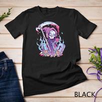 Pastel Goth Creepy Death Grim Reaper Kawaii Occult Menhera Unisex T-shirt 1 XL