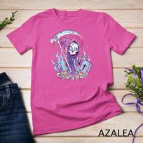 Pastel Goth Creepy Death Grim Reaper Kawaii Occult Menhera Unisex T-shirt 6 XL