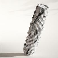The New Textured Solid Foam Roller, Made of Durable EVA Material That Resists Collapsing, Helps Relax All Body Muscles gray