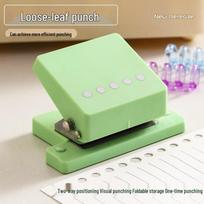 B5 5-Hole Multi-Functional Loose-Leaf Binder and Punch Machine ★☆【Five-Hole Puncher】-Light Lilac★☆