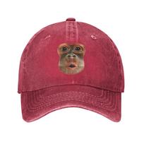 Thinking Monkey Meme Trucker Hat Accessories For Unisex Baseball Cap Casual Wear Cap Adjustable Adjustable