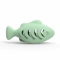 Silicone Cat Food Dispenser Fish Shape Catnip Stuffer Toy New Interactive Cat Toy  for Pet Play