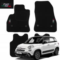 Velour floor mats for fiat 500l from 2012 car mats embroidery b
