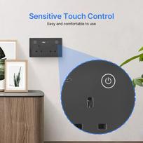 WiFi Touch Light Switch Smart Socket Flameproof Glass Panel Power Failure Memory APP and Voice Remote Control Decorator