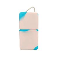 Ice Roller for Face and Eyes, Reusable Silicone Cold Therapy Roller, Blue Pastel Skincare Tool